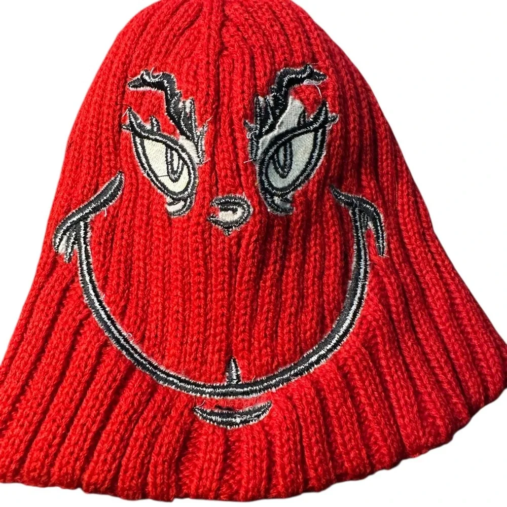 NWT The Grinch Kids Beanie Hat‎ Winter Toboggan Christmas Dr. Seuss Green Red